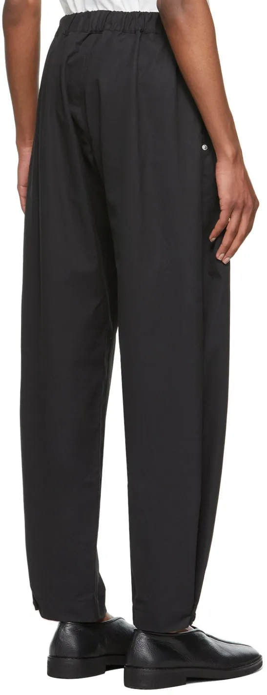3MAN Black Canvas Sack Trousers