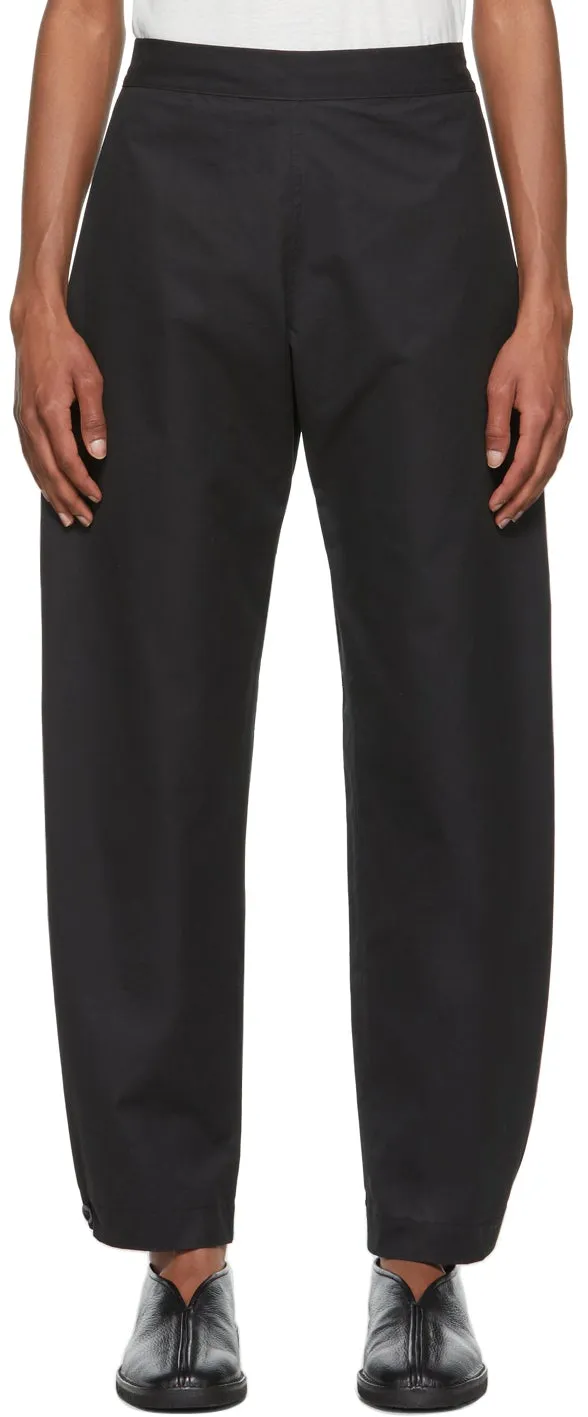 3MAN Black Canvas Sack Trousers