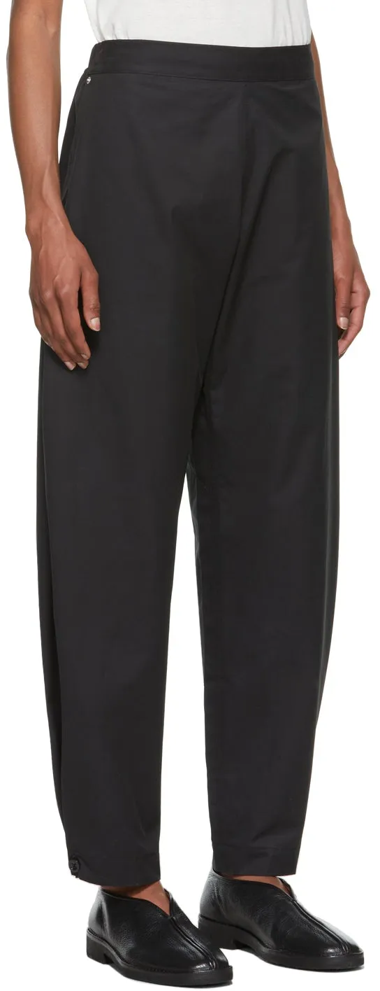 3MAN Black Canvas Sack Trousers