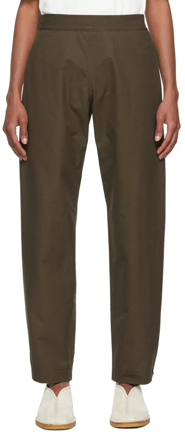 3MAN Brown Canvas Sack Trousers