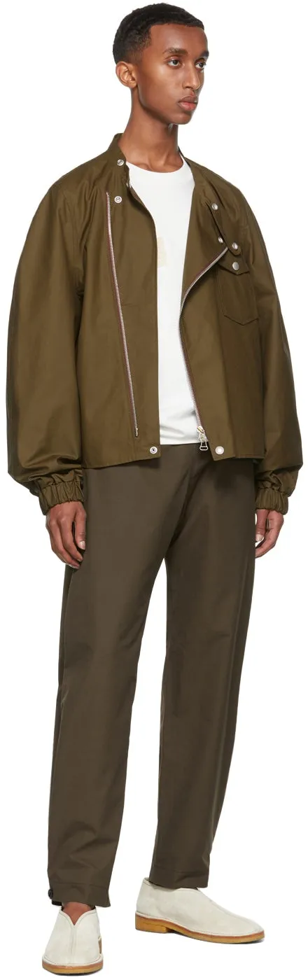 3MAN Brown Canvas Sack Trousers