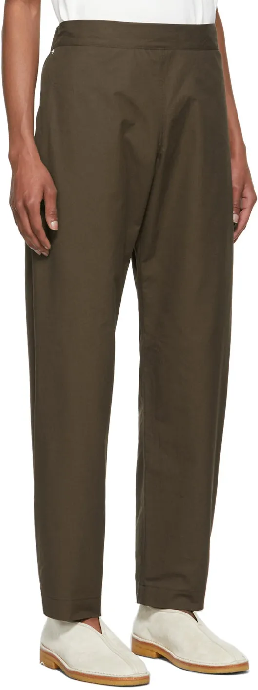 3MAN Brown Canvas Sack Trousers