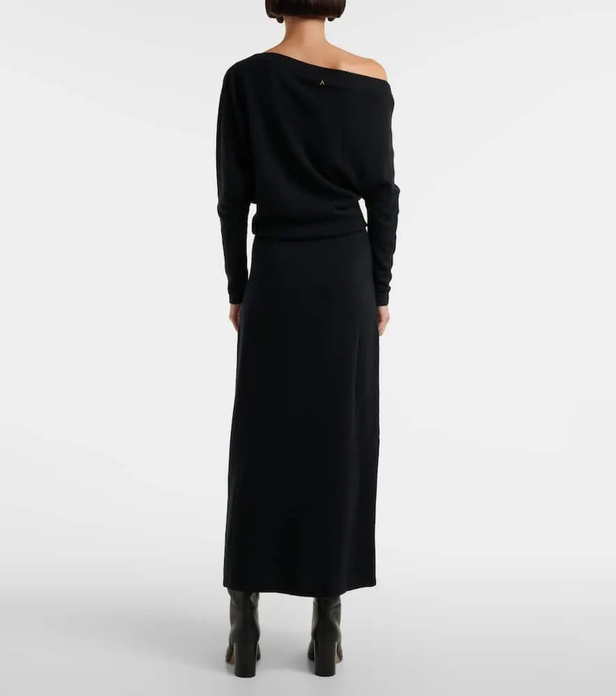 Altuzarra Kasos off-shoulder cashmere gown