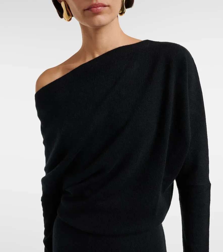 Altuzarra Kasos off-shoulder cashmere gown