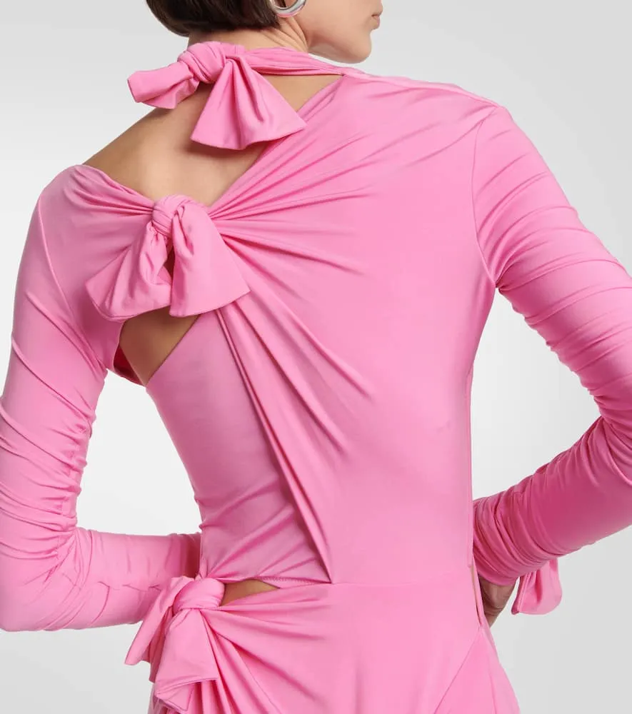 Balenciaga Knot ruched gown