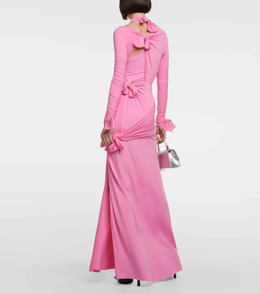 Balenciaga Knot ruched gown