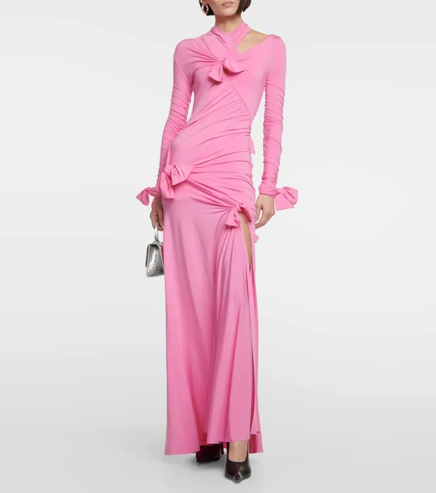 Balenciaga Knot ruched gown