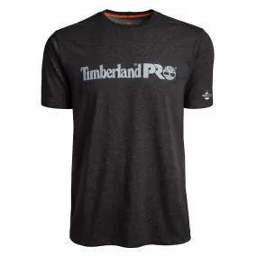 BASE PLATE SHORT SLEEVE T-SHIRT WITH LOGO - 013-Dark Charcoal Heather | Timberland PRO TB0A1V9M