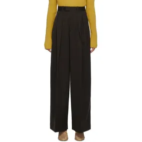 Bottega Veneta Brown Pleated Trousers