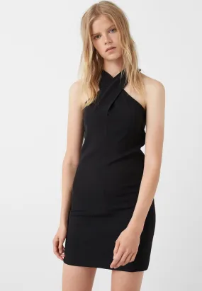 Cutout Faux Fur Dress
