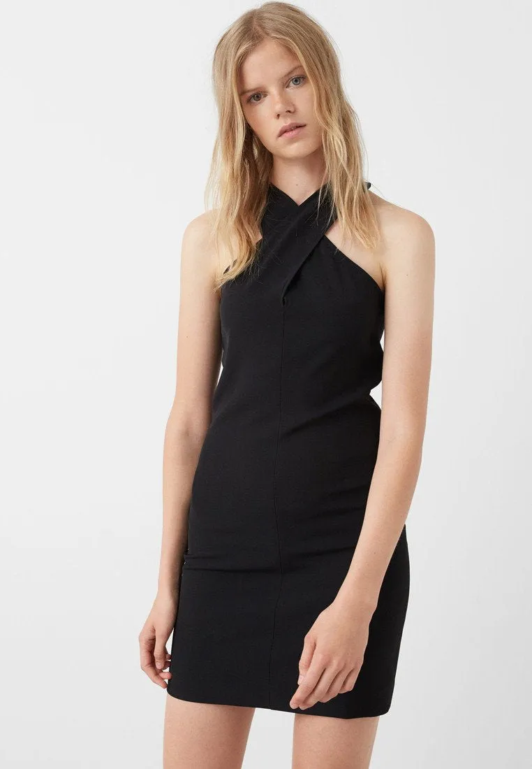 Cutout Faux Fur Dress
