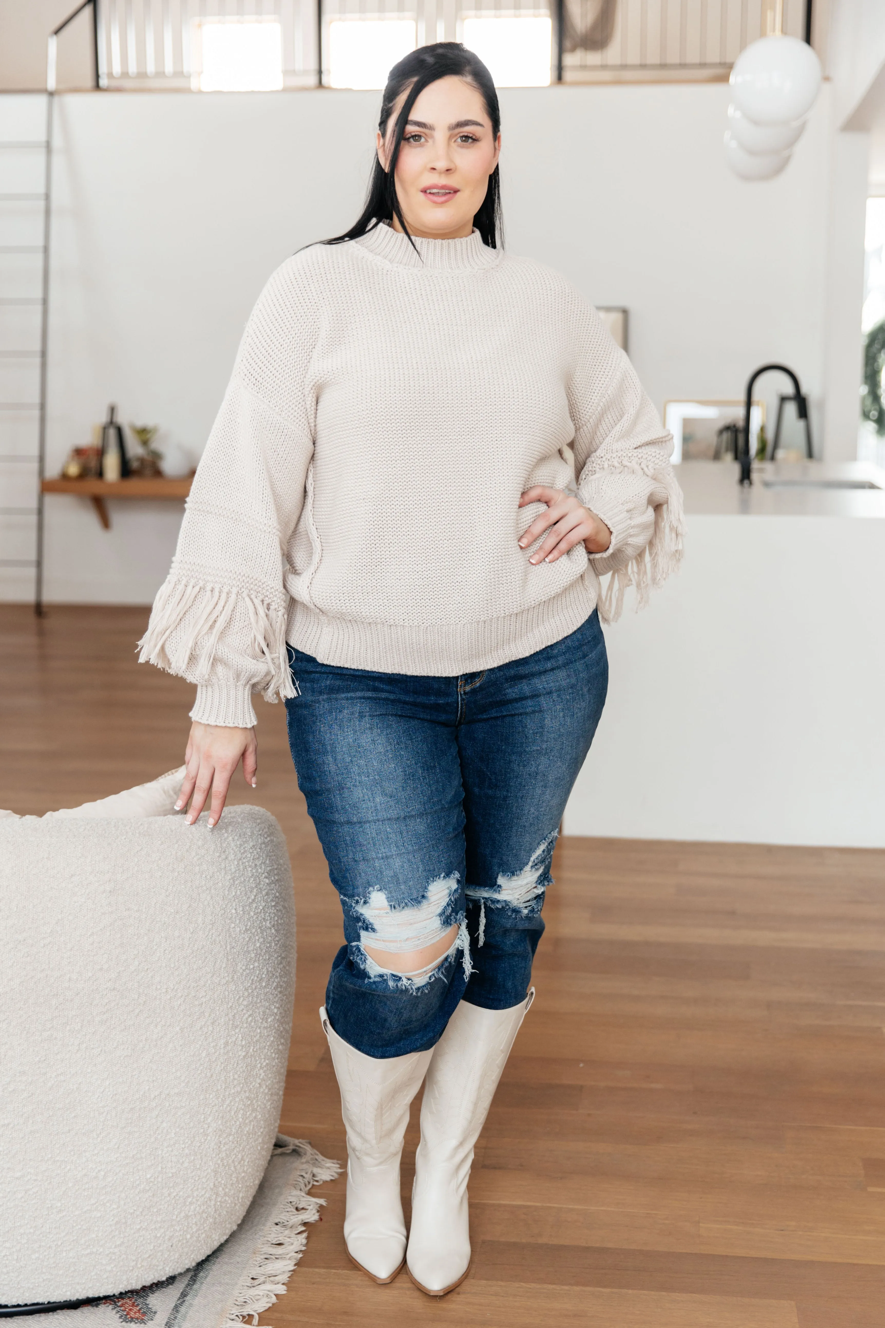 Fringe Detail Sweater