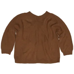 Geometric Raised Seam Reverse Stockinette Wool Jumper