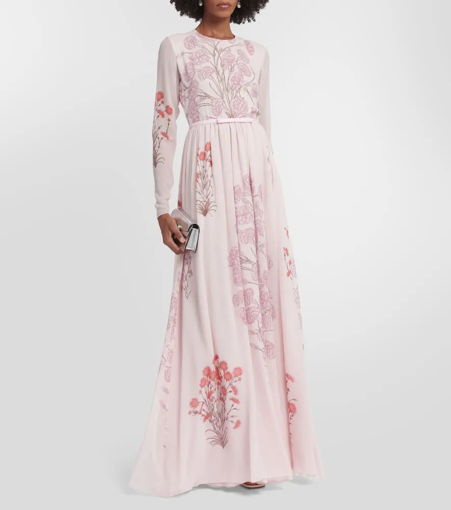 Giambattista Valli Floral silk georgette gown