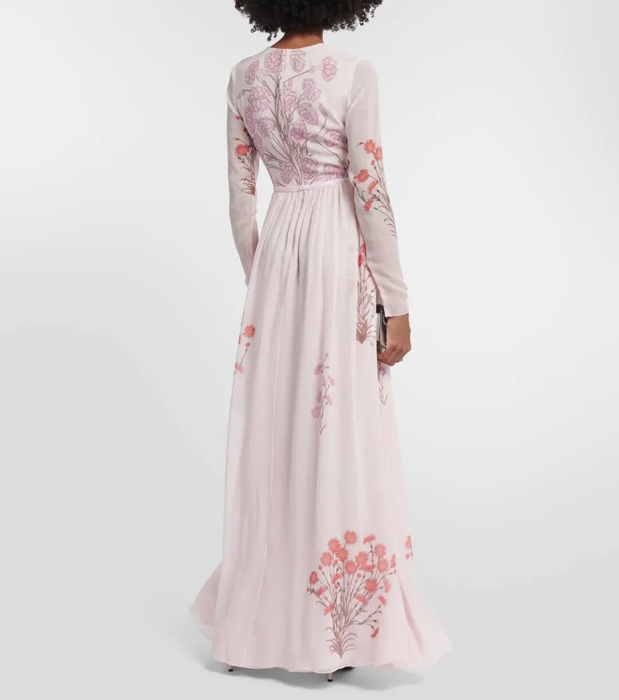 Giambattista Valli Floral silk georgette gown