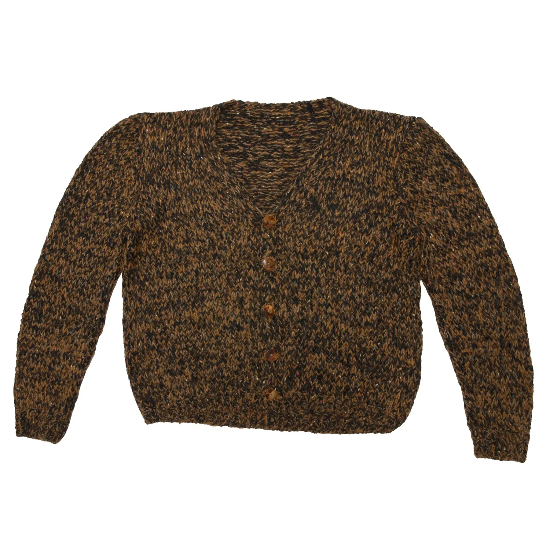 Handspun Two-Yarn Plied Heritage Stitch Cardigan