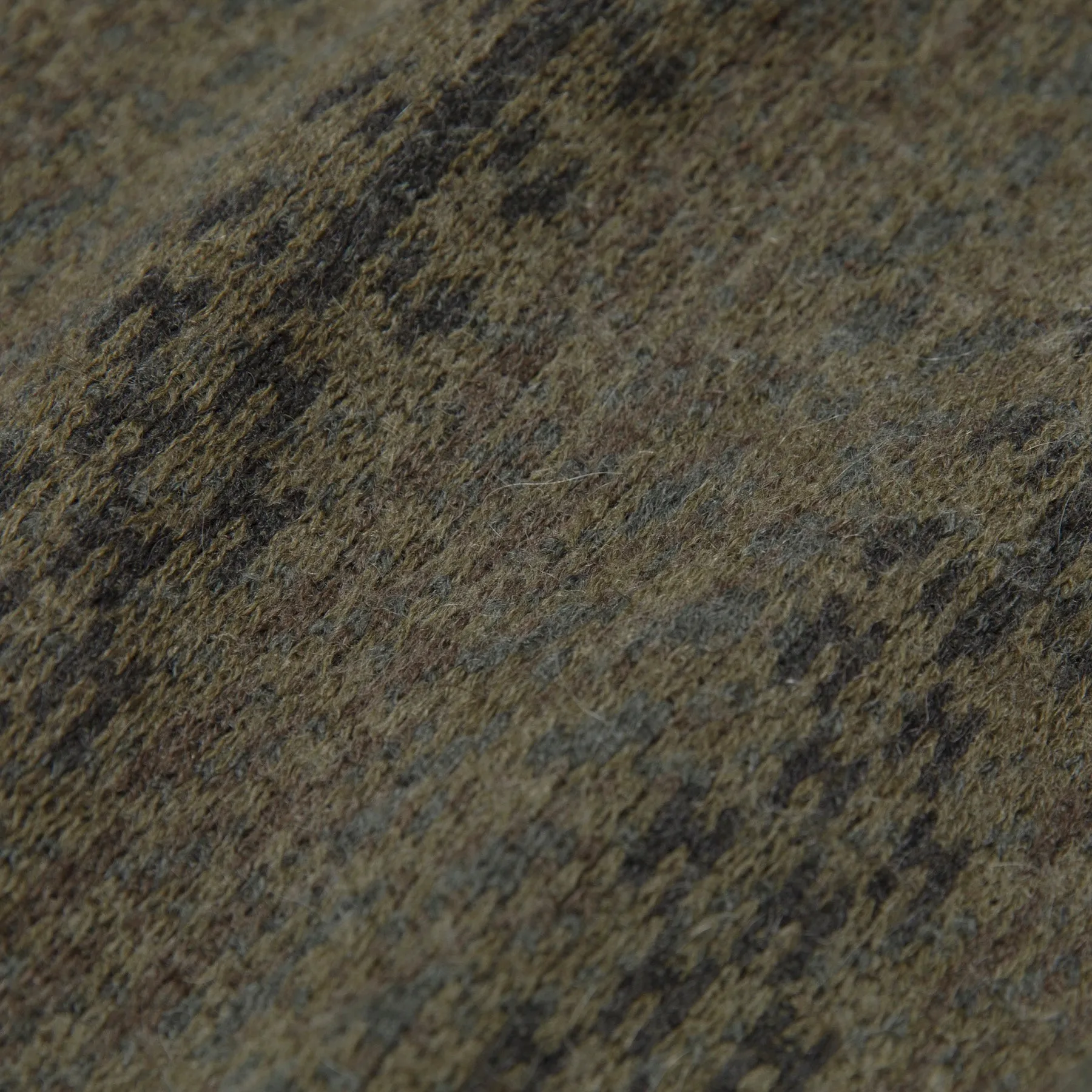 Herringbone Rib Brushed Alpaca Wool Cardigan