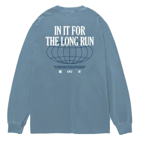 KRC LONG RUN OVERDYE LONG SLEEVE IN BLUE