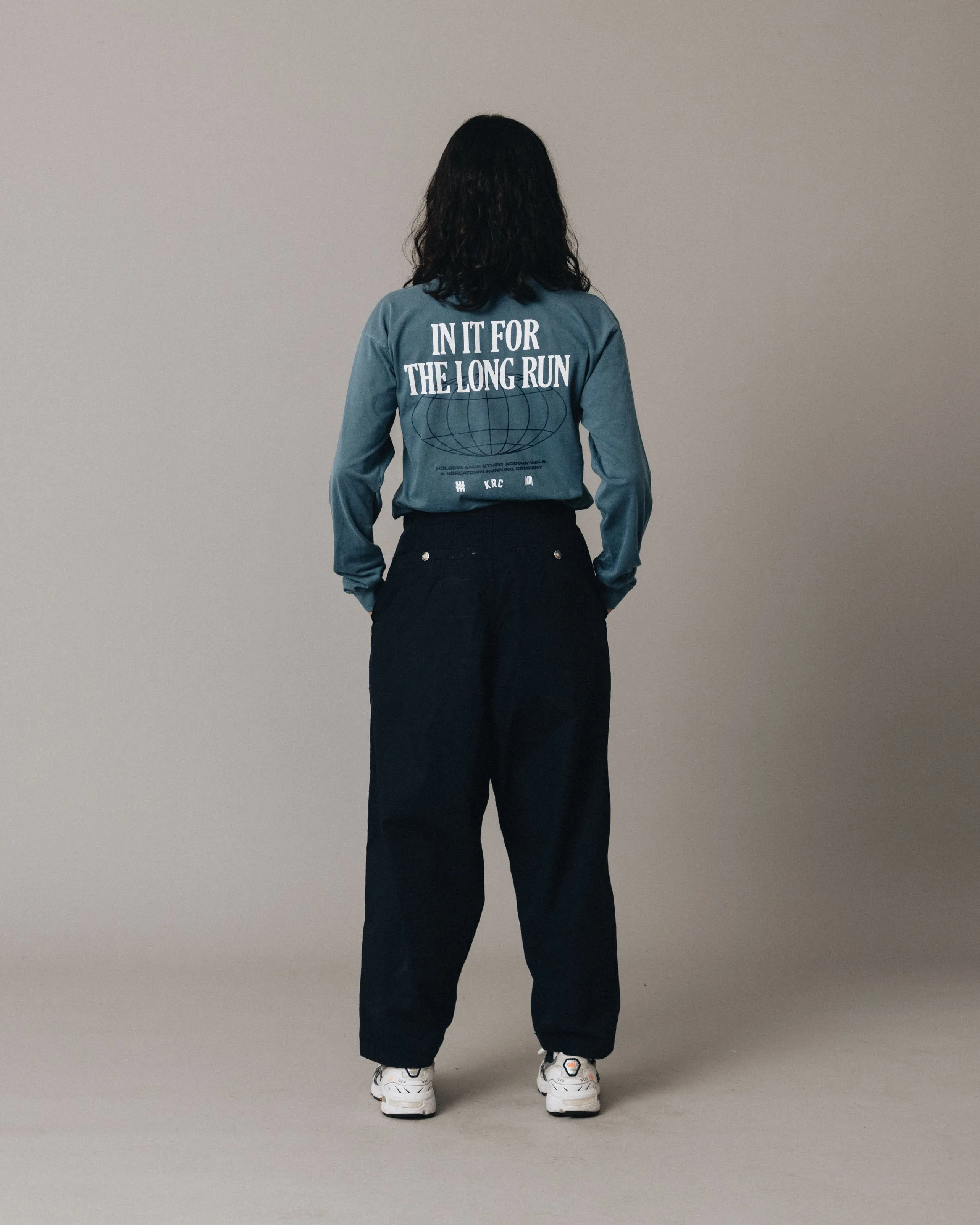 KRC LONG RUN OVERDYE LONG SLEEVE IN BLUE