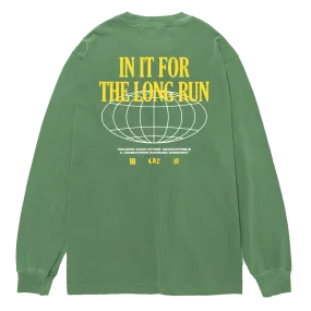 KRC LONG RUN OVERDYE LONG SLEEVE IN CLOVER