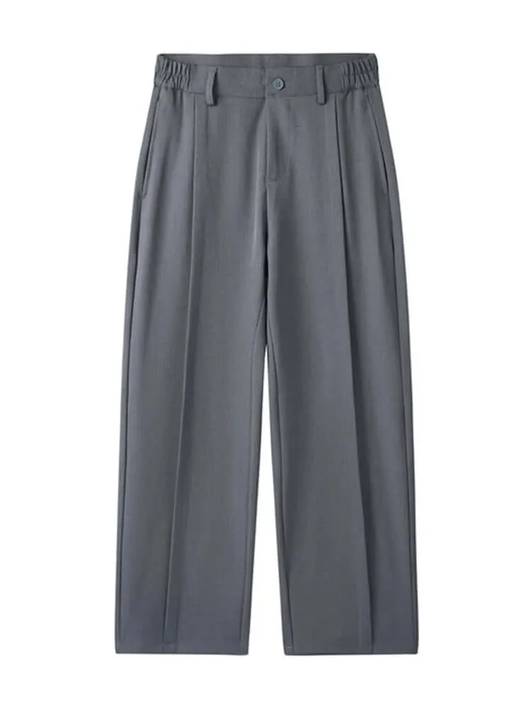 Men's Wide Leg Pleated Trousers: Comfortable & Stylish