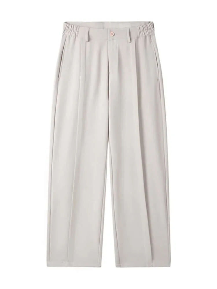 Men's Wide Leg Pleated Trousers: Comfortable & Stylish
