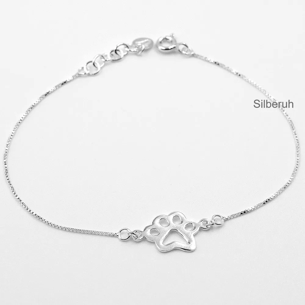 Paw Silver Bracelet