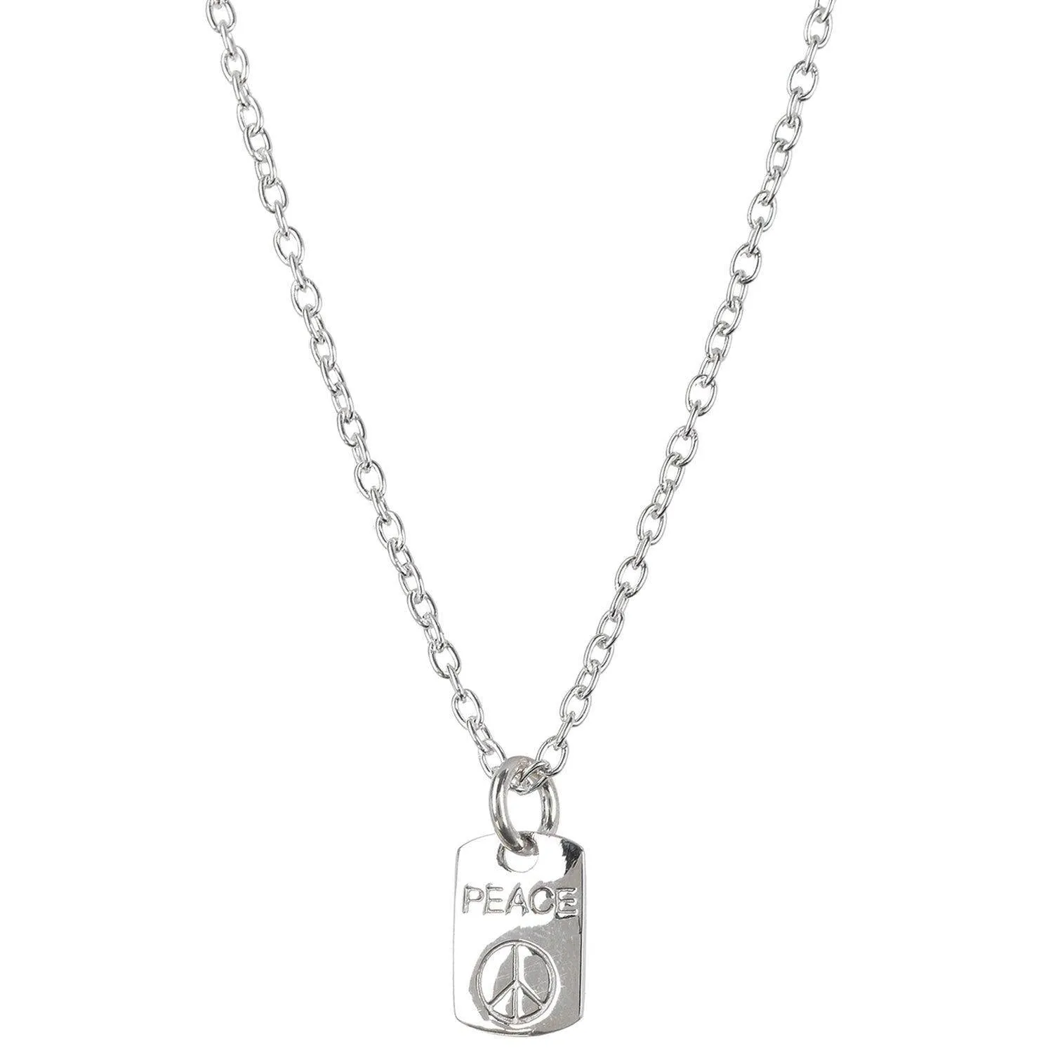 Peace Silver Charm Pendant