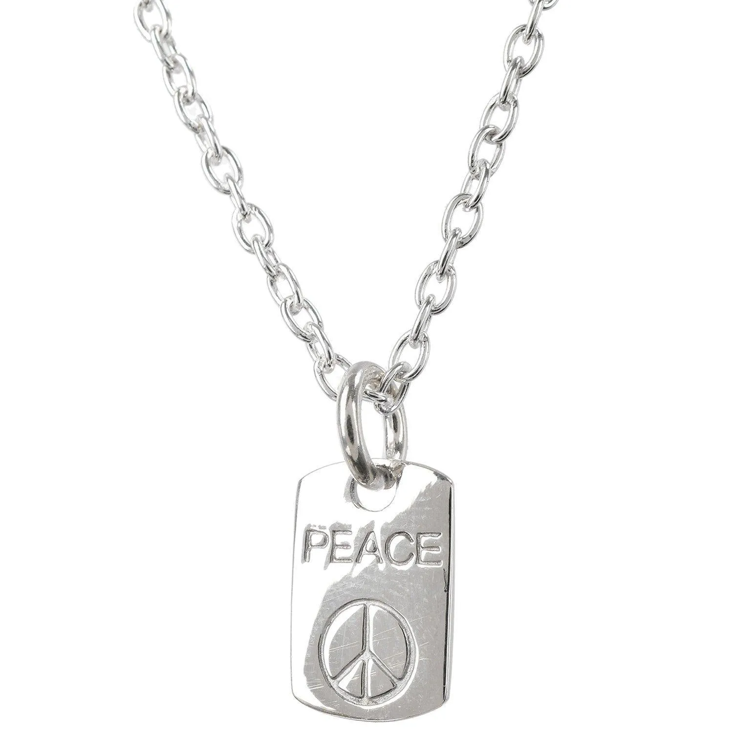 Peace Silver Charm Pendant