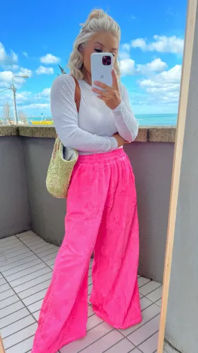 PINK SANDS PALAZZO TROUSERS