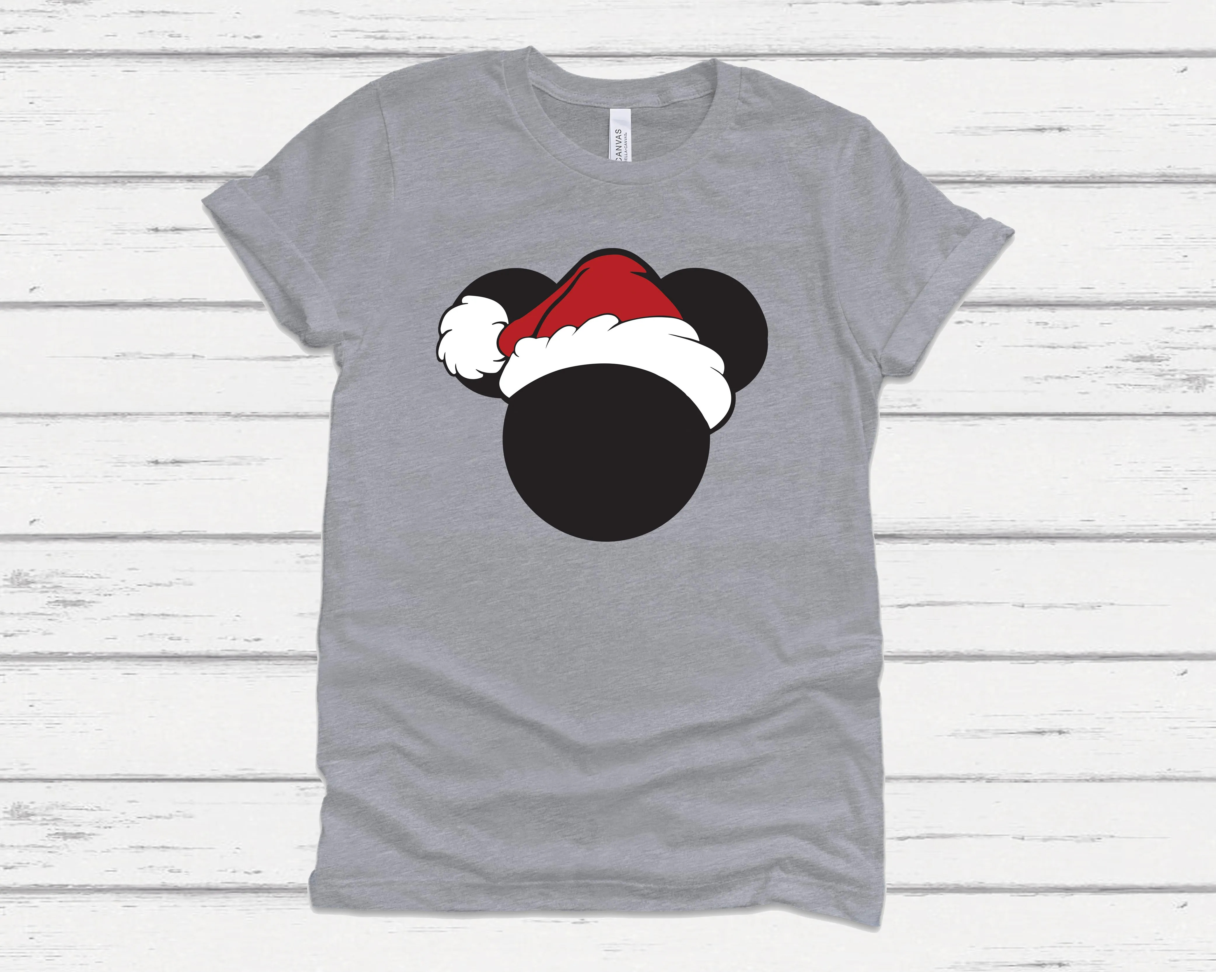 Santa Minnie and Mickey Tees