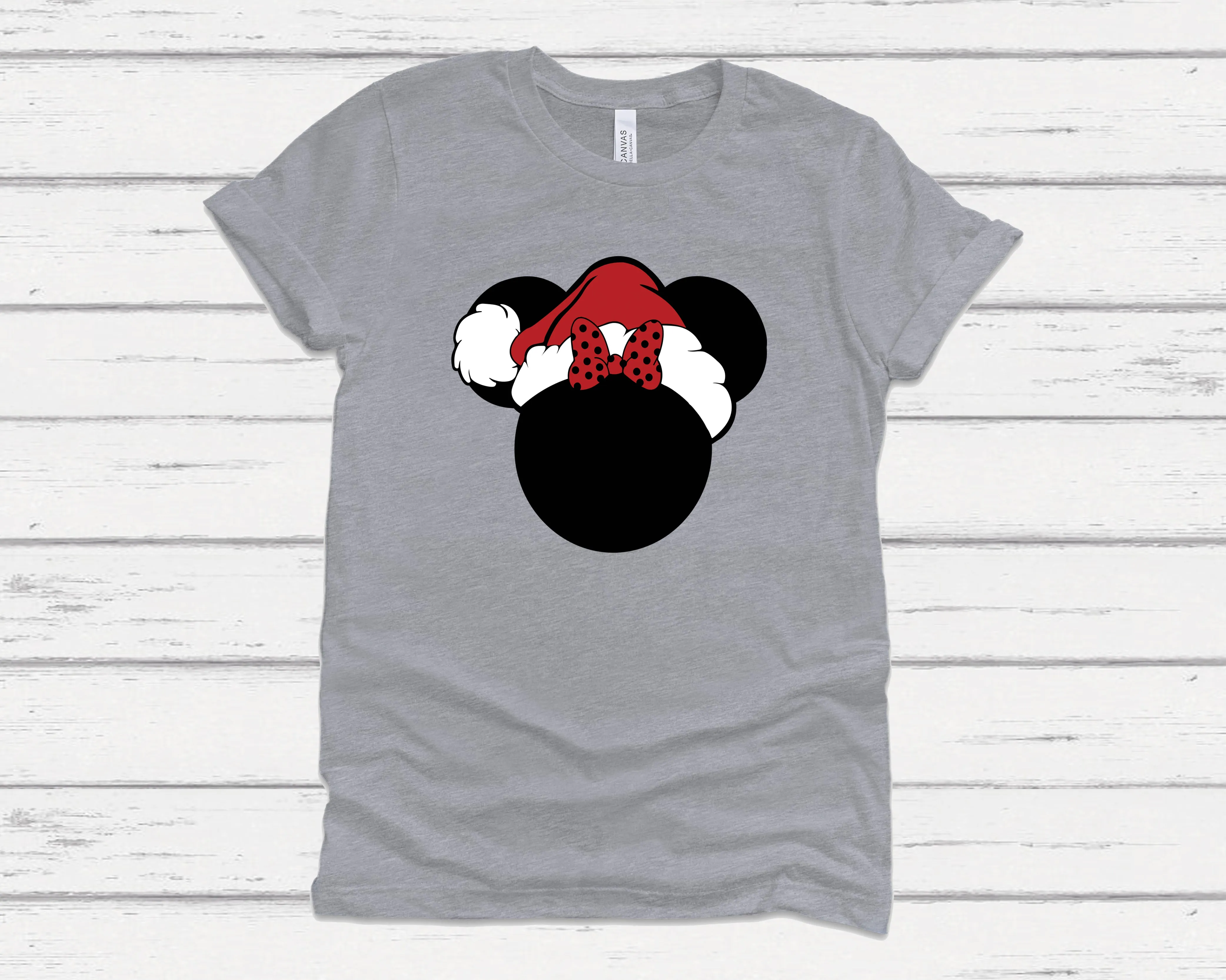 Santa Minnie and Mickey Tees