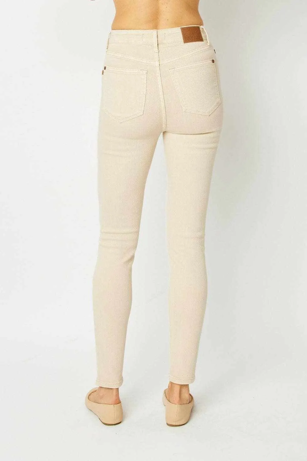 Sculpted tummy control skinny jeans