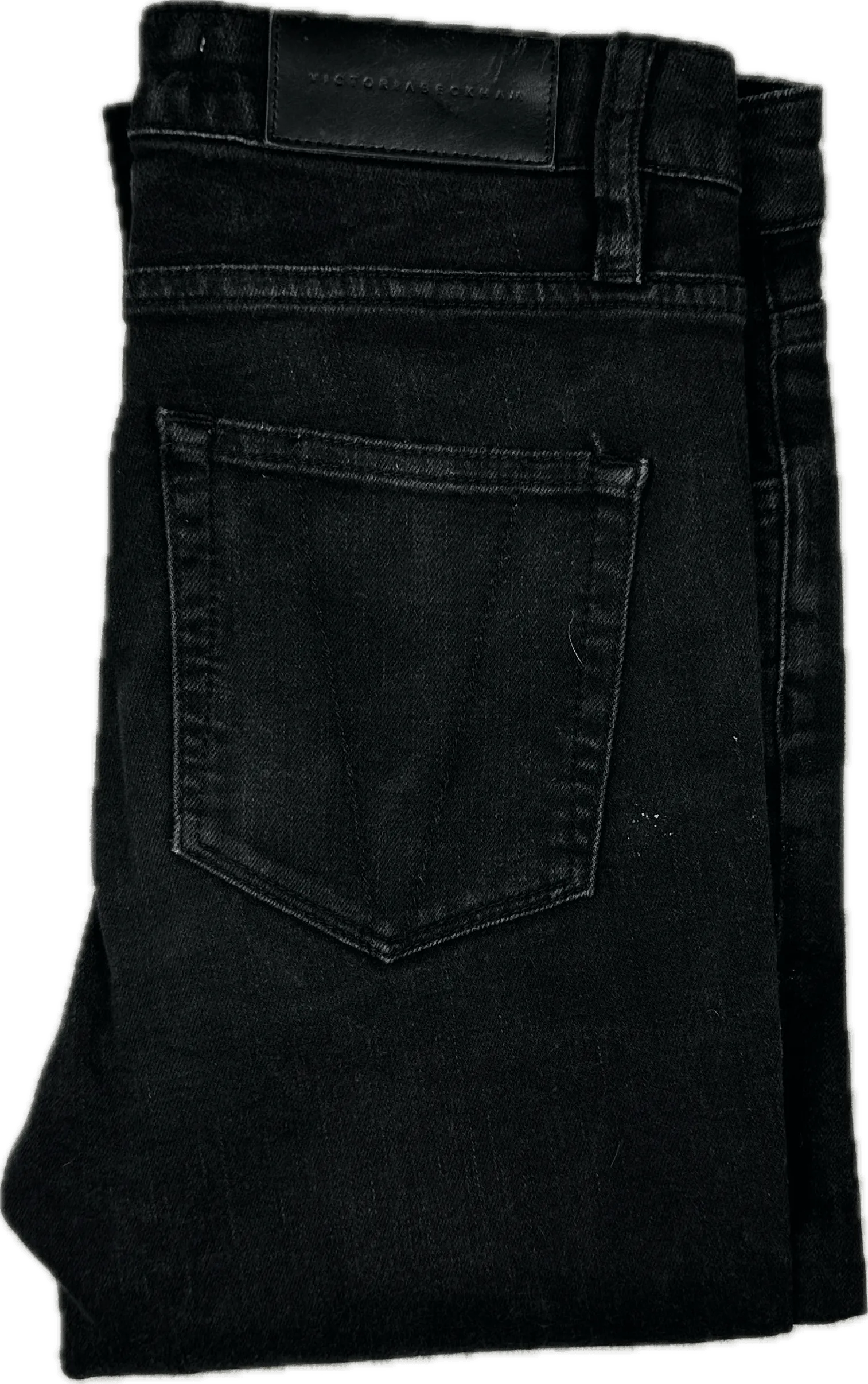 Victoria Beckham Jeans High Rise Skinny Black Jeans - Size 25"