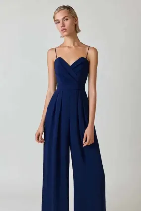 Women's Elegant Sleeveless Wide-Leg Jumpsuit