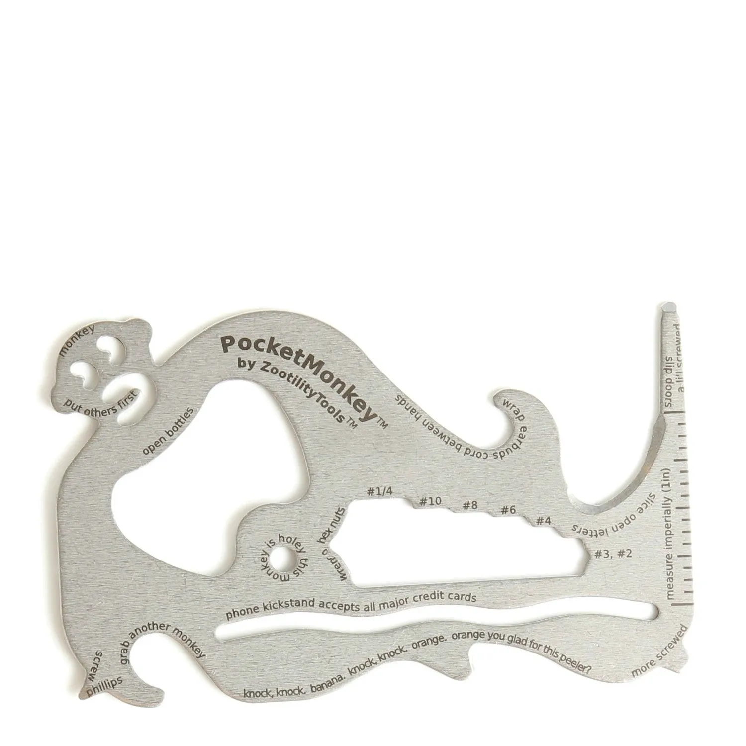 Zootility Tools Pocket Monkey Deluxe Multi-Tool Card